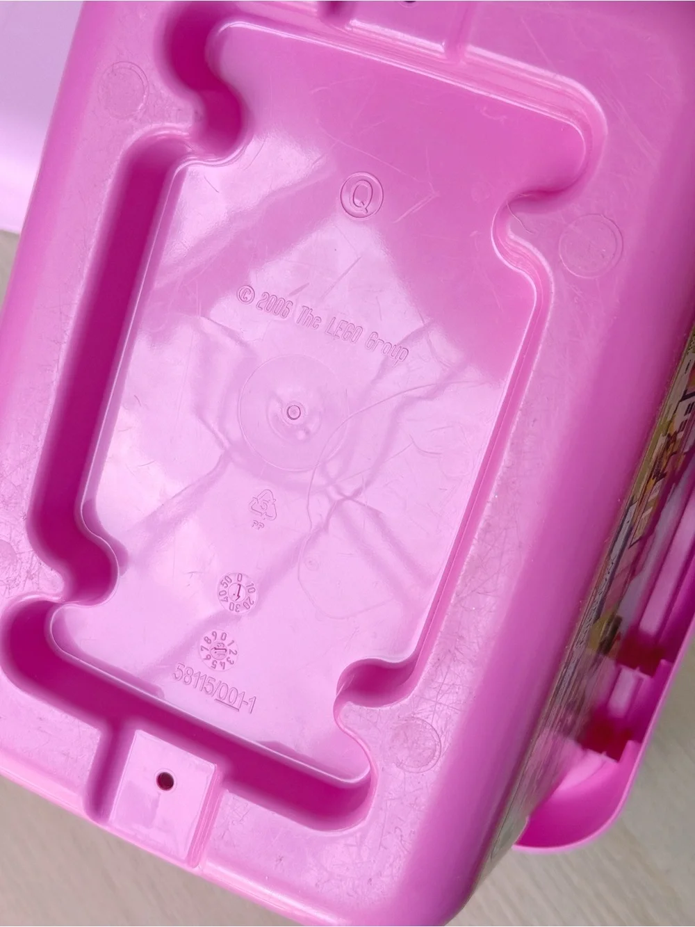 Lego | 4625 EMPTY Pink Storage Bin Tub (No Bricks) Latching 2006 GUC Vintage